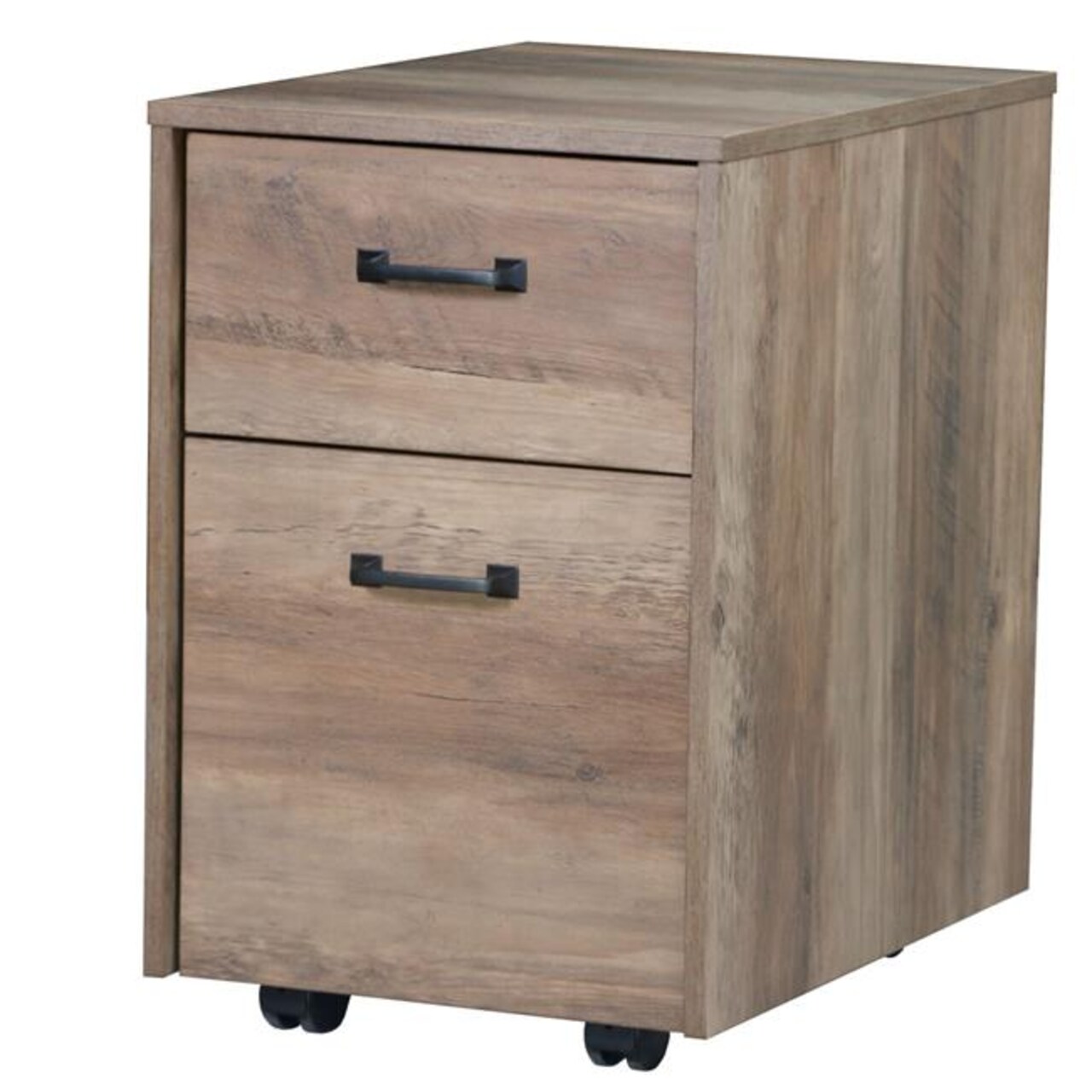 Saint Birch SBAK4301MFRO Saint Birch Alaska Rustic Mobile File Cabinet, Oak